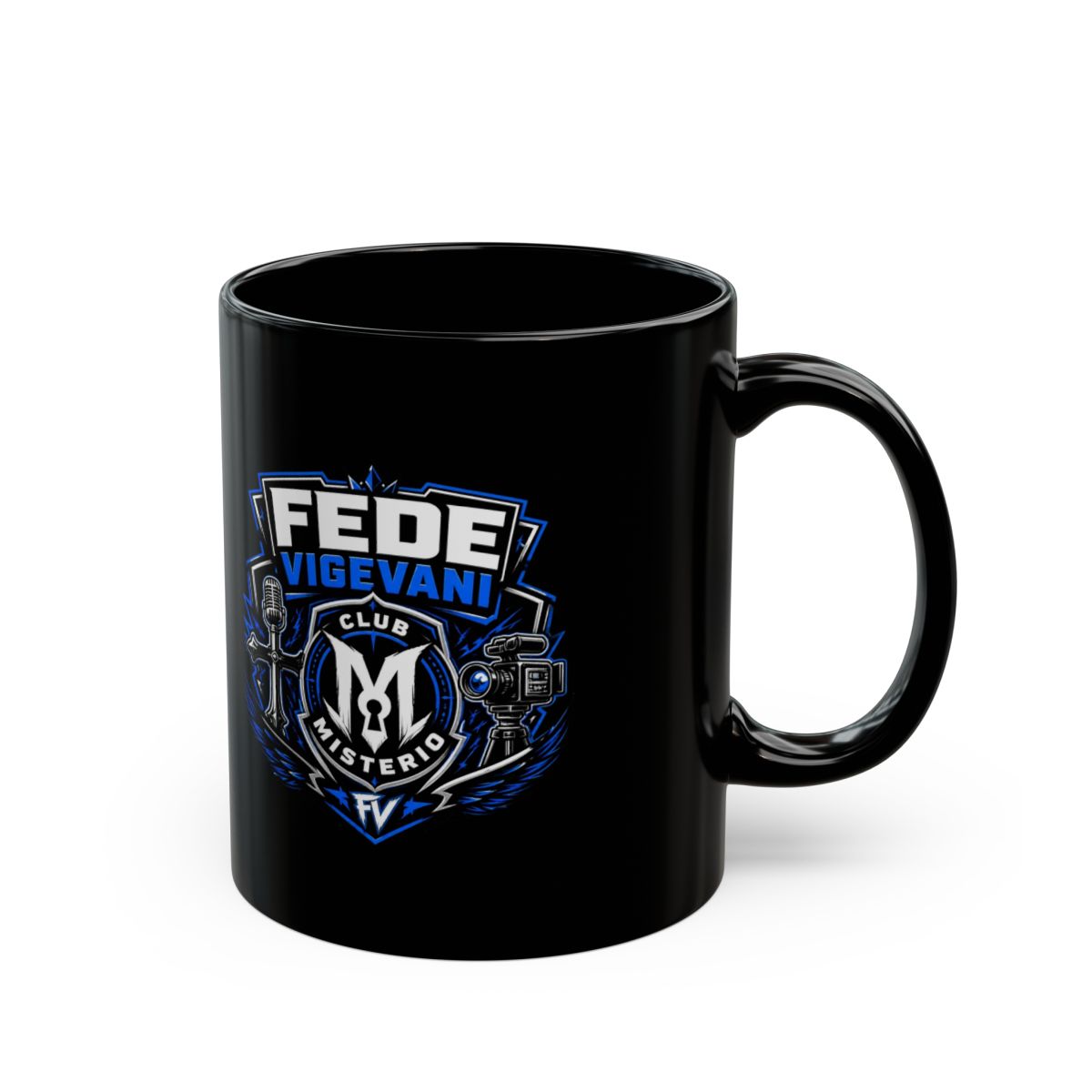 Fede Vigevani "Club Misterio" Black Mug - Official mugs merchandise
