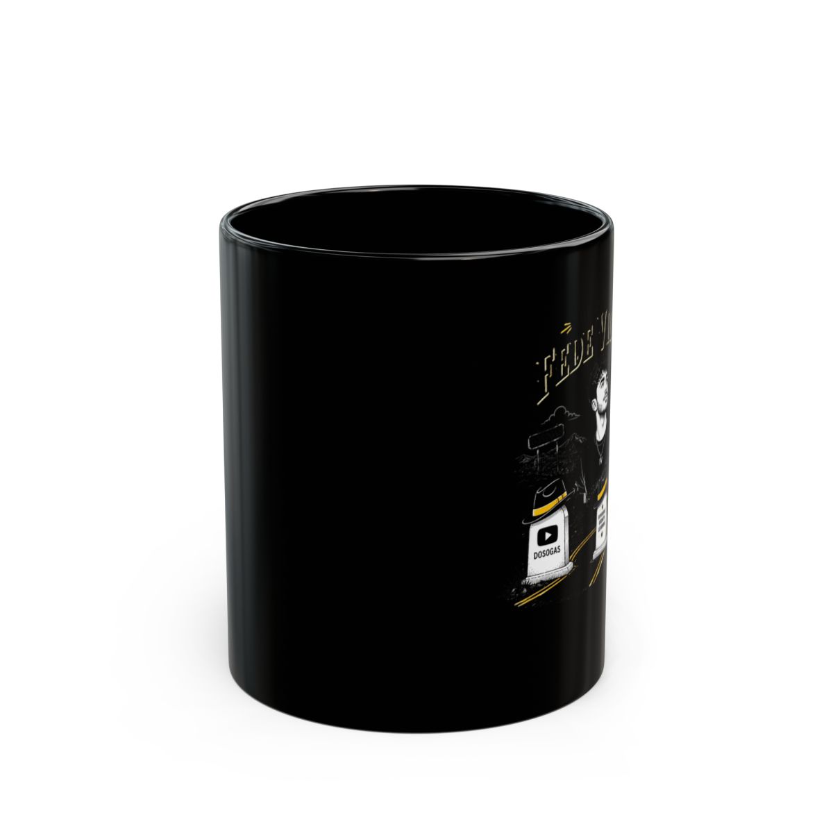 Fede Vigevani "The Journey of Fede Vigevani" Black Mug - Official mugs merchandise