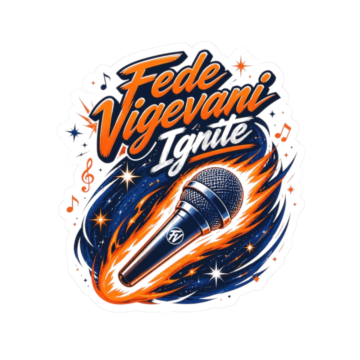 Fede Vigevani "Fede Vigevani Ignite" Sticker - Official stickers merchandise