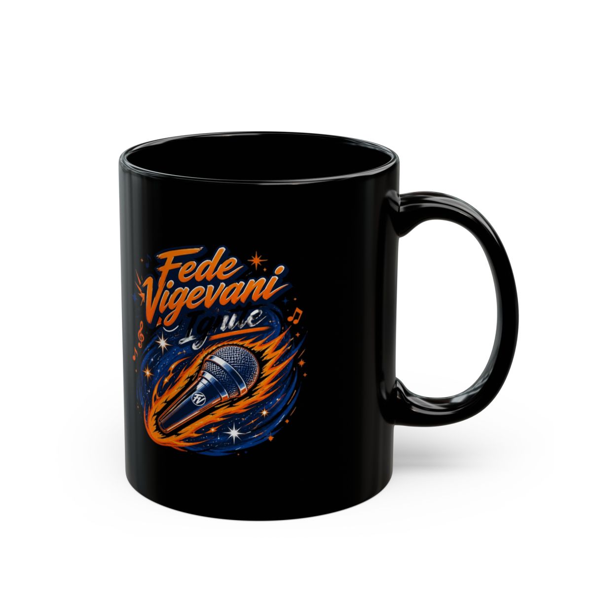 Fede Vigevani "Fede Vigevani Ignite" Black Mug - Official mugs merchandise