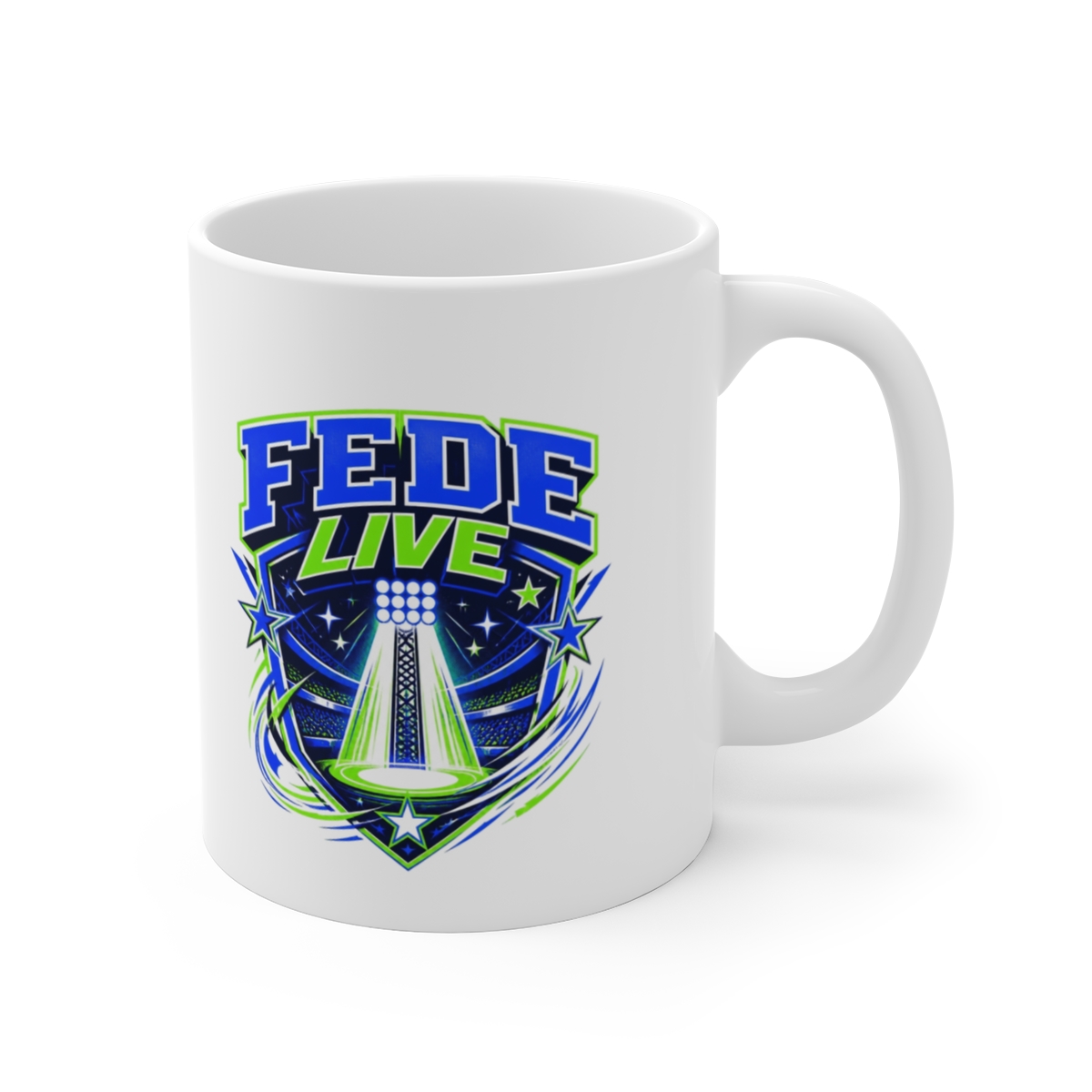 Fede Vigevani "Fede Live" White Mug - Official mugs merchandise