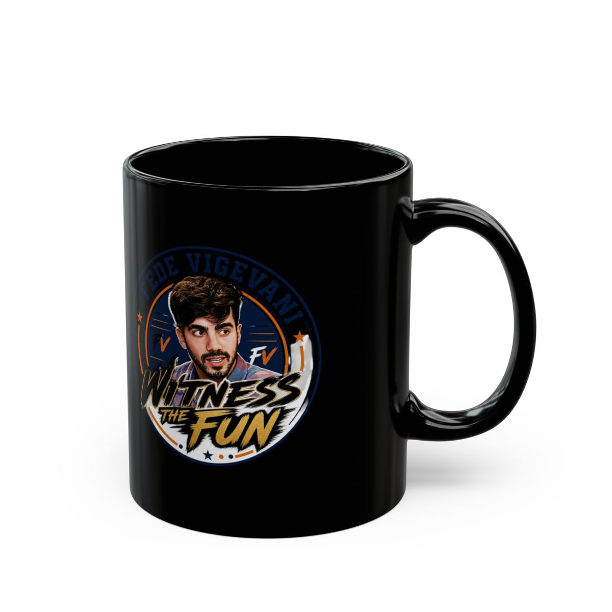 Fede Vigevani "Witness the Fun" Black Mug - Official mugs merchandise