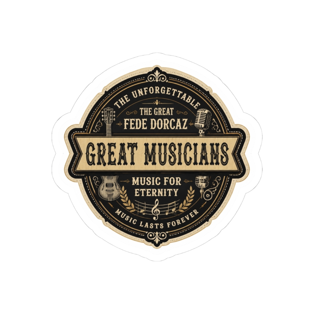 Fede Dorcaz 11/26 Music D5089 Sticker | Fede Vigevani - Official stickers merchandise