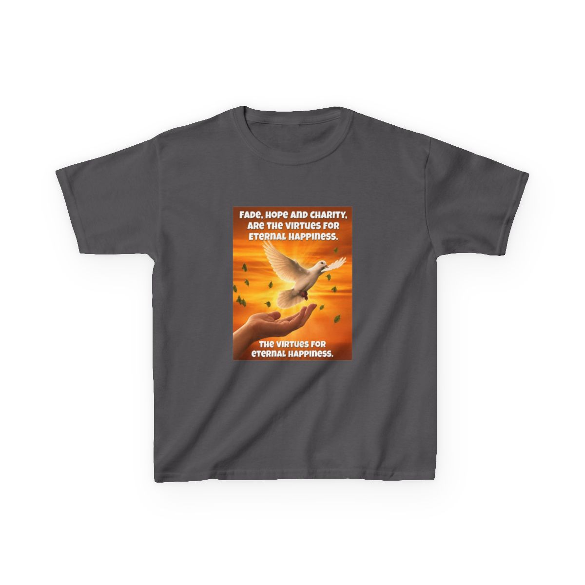 Fede, speranza e carita, sono le virtu per l'eterna felicita Kids T-Shirt | Fede Vigevani - Official T-Shirts merchandise