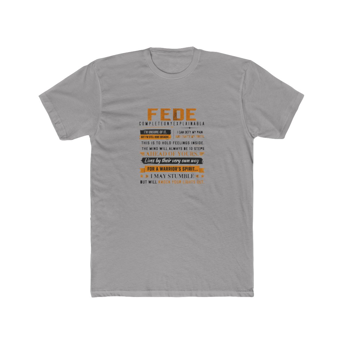 FEDE completely unexplainable Vigevani T-Shirt - Official t-shirts merchandise