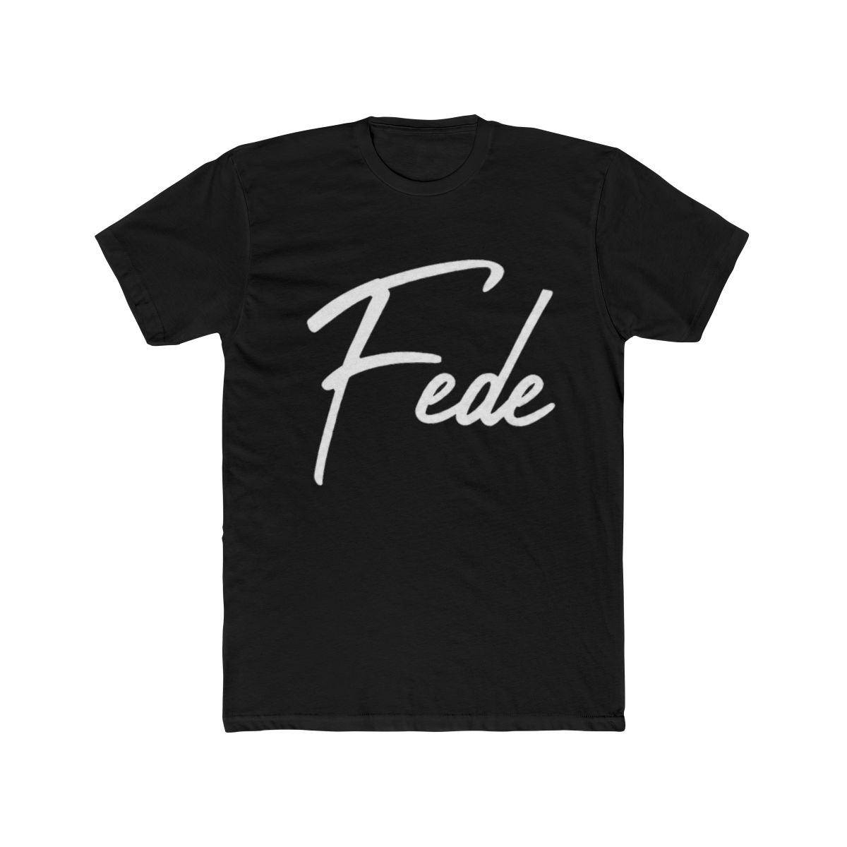 Elegant Handwritten Font Fede Calligraphy T Shirt | Fede Vigevani - alternate angle 3, merchandise