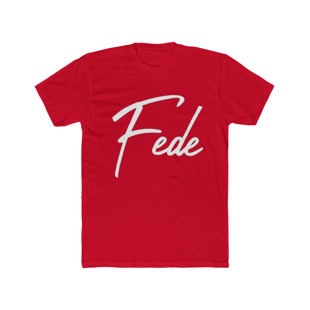Elegant Handwritten Font Fede Calligraphy T Shirt | Fede Vigevani - alternate angle 2, merchandise